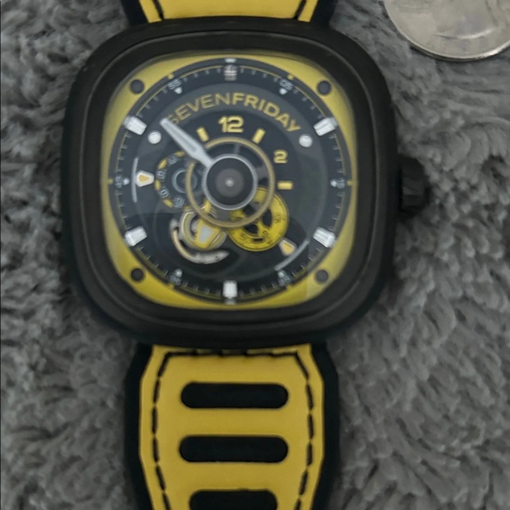 Sevenfriday Black and Yellow Watch